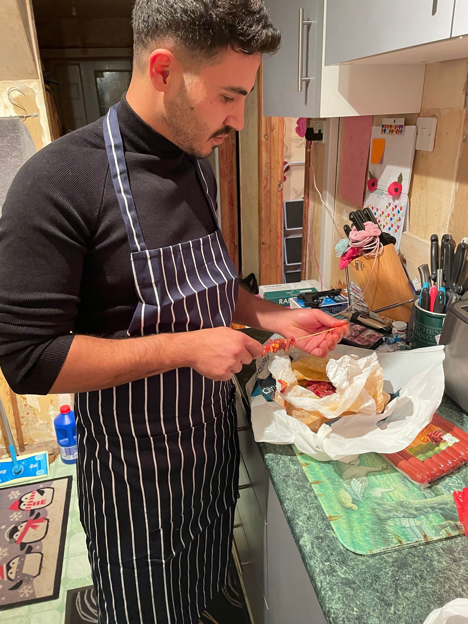 Chef preparing food