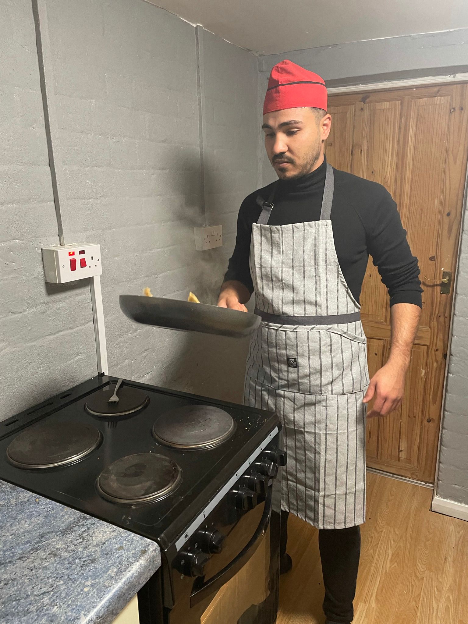 Chef Serif Polat cooking